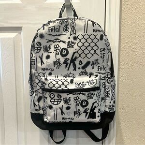 Empyre Brenda Doodles Beep Black and White Backpack